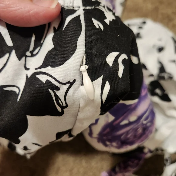 Women's 2XL Halter Style Floral Print Mini Dress - Picture 14 of 16